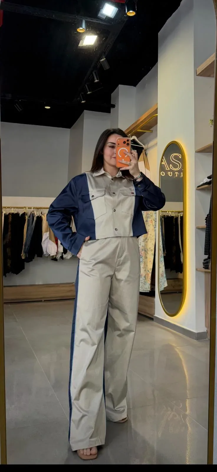 Lacivert Krem Takım
